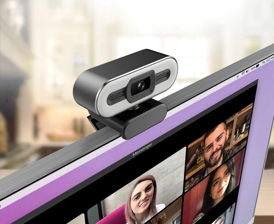 Full HD 1080P 2K 4K Webcam Auto Focus Fill Light Web Camera With Microphone Live Broadcast USB Computer PC Web Cam