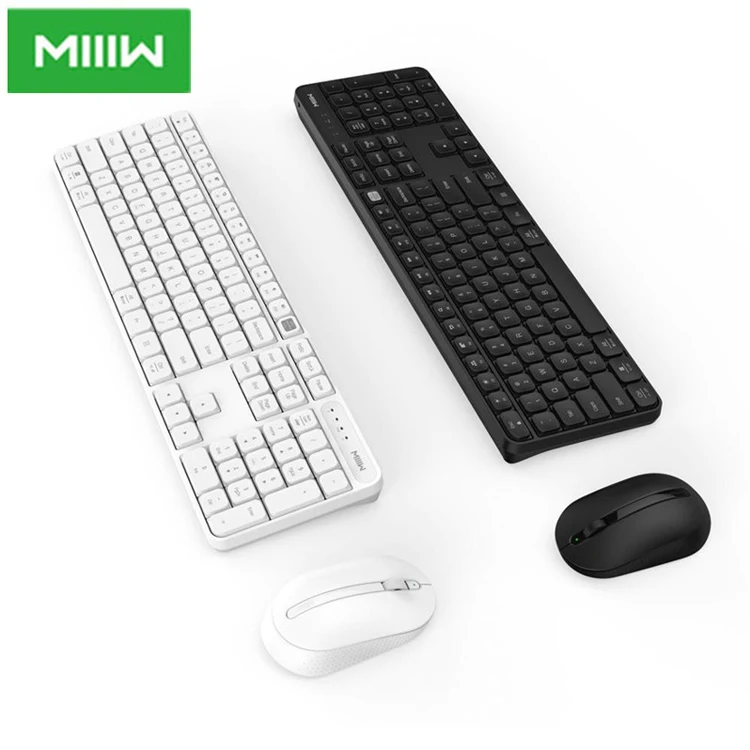 
Original MIIIW RF 2.4GHz Wireless Office Keyboard Mouse Set 104 Keys Compatible Portable USB Keyboard For xiaomi Etc 