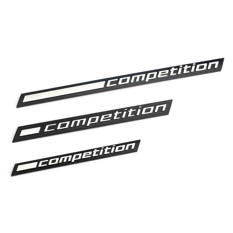 3D ABS Car Rear Trunk Competition Emblem Badge For BMW M1 M2 M3 M4 M5 M6 X1 X2 X3 X4 X5 X6 M Competition Stickers Accessories