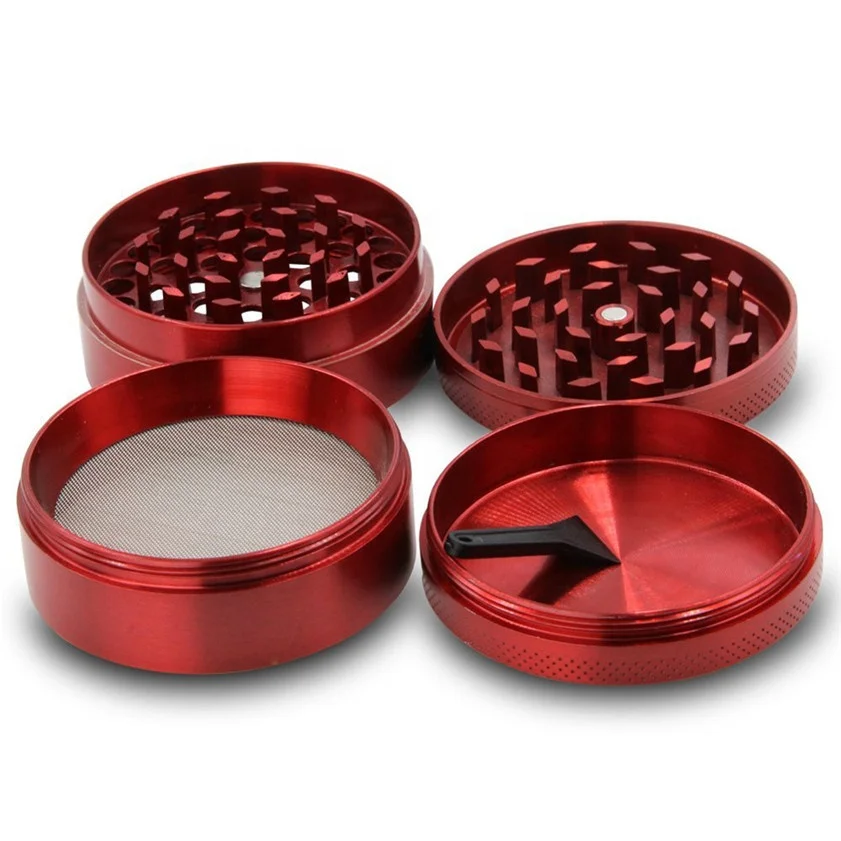 Wholesale Customized 4-layer Aluminum Herb Grinder Herbal Grinders Men Grinder Smoking Accessories