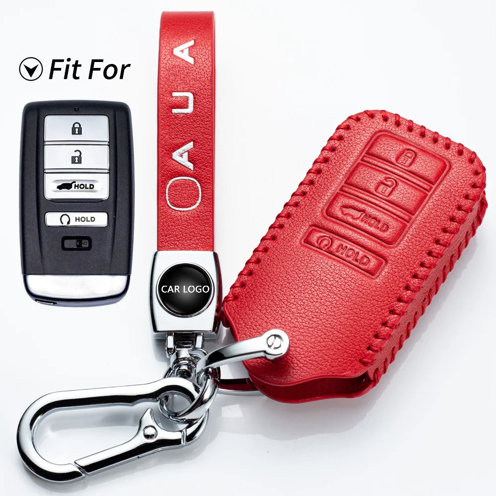Автомобильный держатель для ключей чехол дизайн 2021 новый для MDX ILX TLX RLX RDX все модели роскошный кожаный лицевой Тип Пользовательский логотип