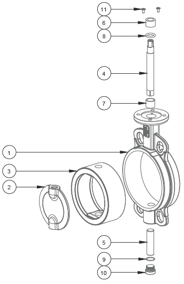 dn400 butterfly valve