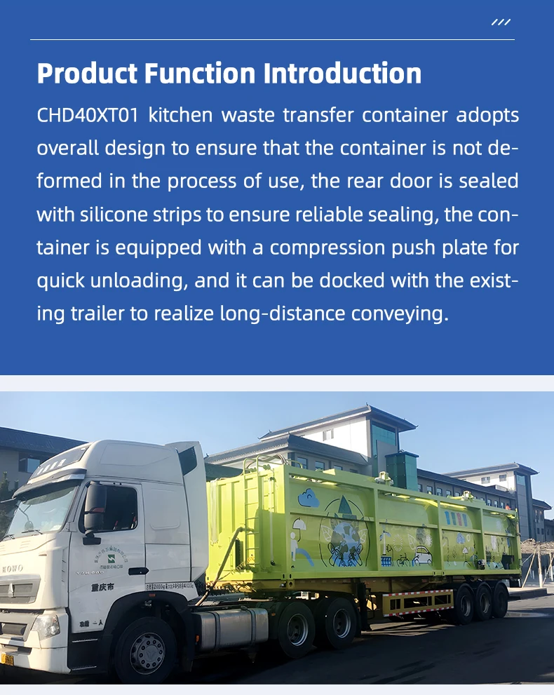 Hook Lift Waste Roll Off Dumpster Hook Lift Bin Container Hook Lift Waste Containers