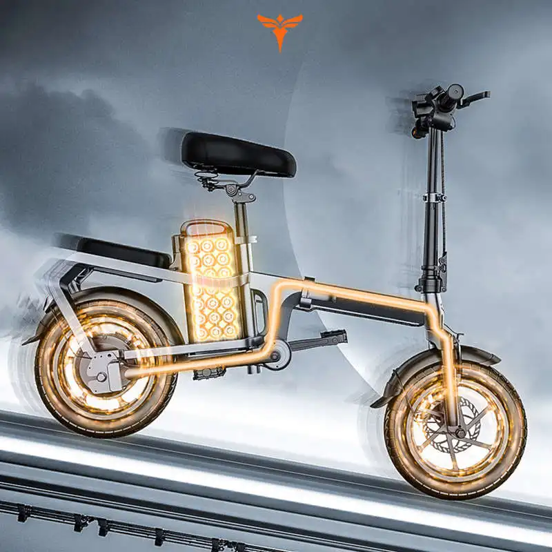 14inch Mini bike 400W electric scooter 48V15A fold electric bicycle  city e bike chainless electric bike