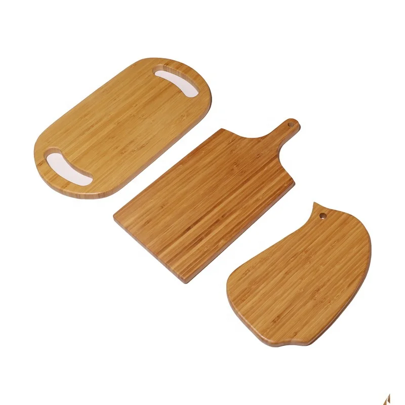 
2020 New Arrival Groove Solid Kitchenware Bamboo Wood Cutting Board Cute Cutting Blocks 