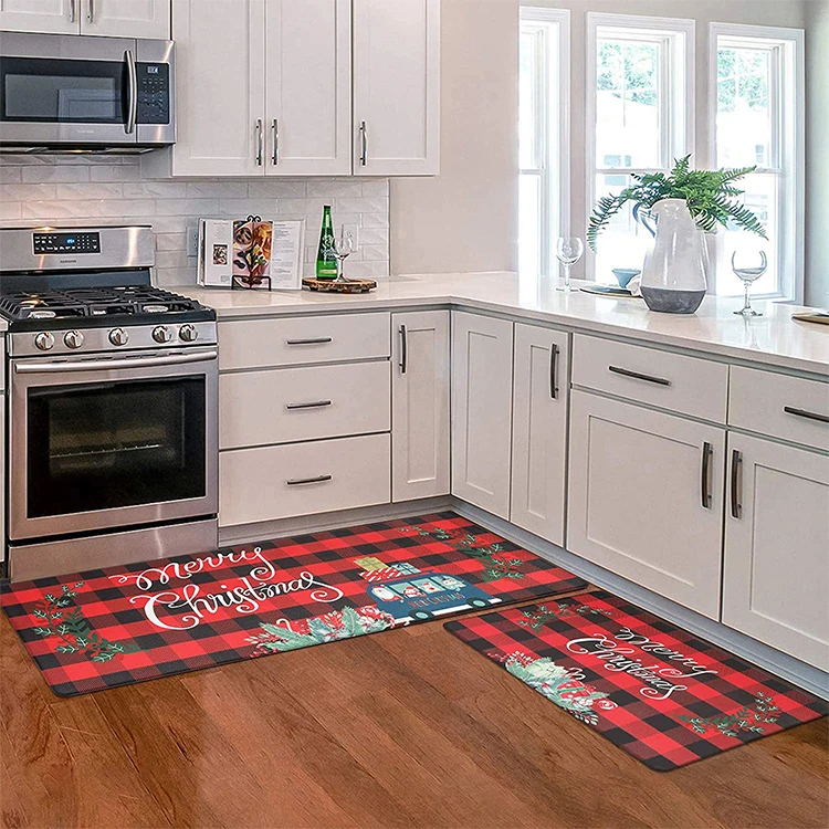 2023 New Arrival Waterproof Cheap Price Mats Kitchen Floor Mat For Christmas