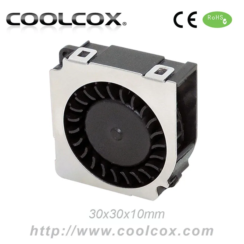 
CoolCox 30x30x10mm blower fan,3010 mini blower fan,3010 DC 5V or 12V air cooler fan,tubo blower,mini centrifugal fan 