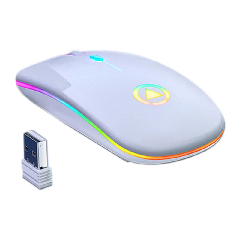  Оптовая продажа оптическая игровая мышь с 4 кнопками 2 ГГц RGB компьютерная беспроводная