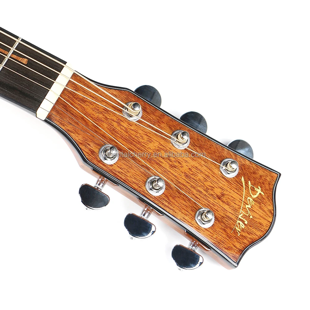 Cheapest electric handmade factory wholesale acoustic guitar made in China