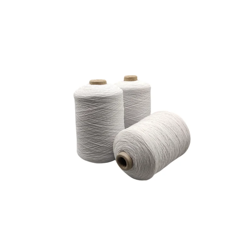 Hot selling white/black spandex/polyester 140/75/75 polyester spandex double cover yarn elastic Yarn