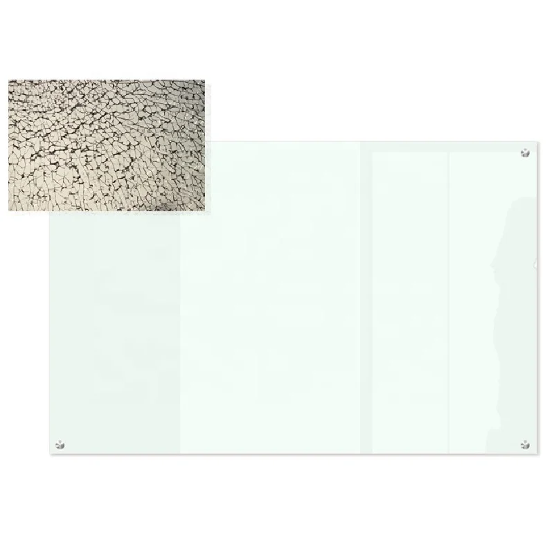 Hot Selling Large Sized Conference Room Demonstration Board Pure White Standard Glass Whiteboard