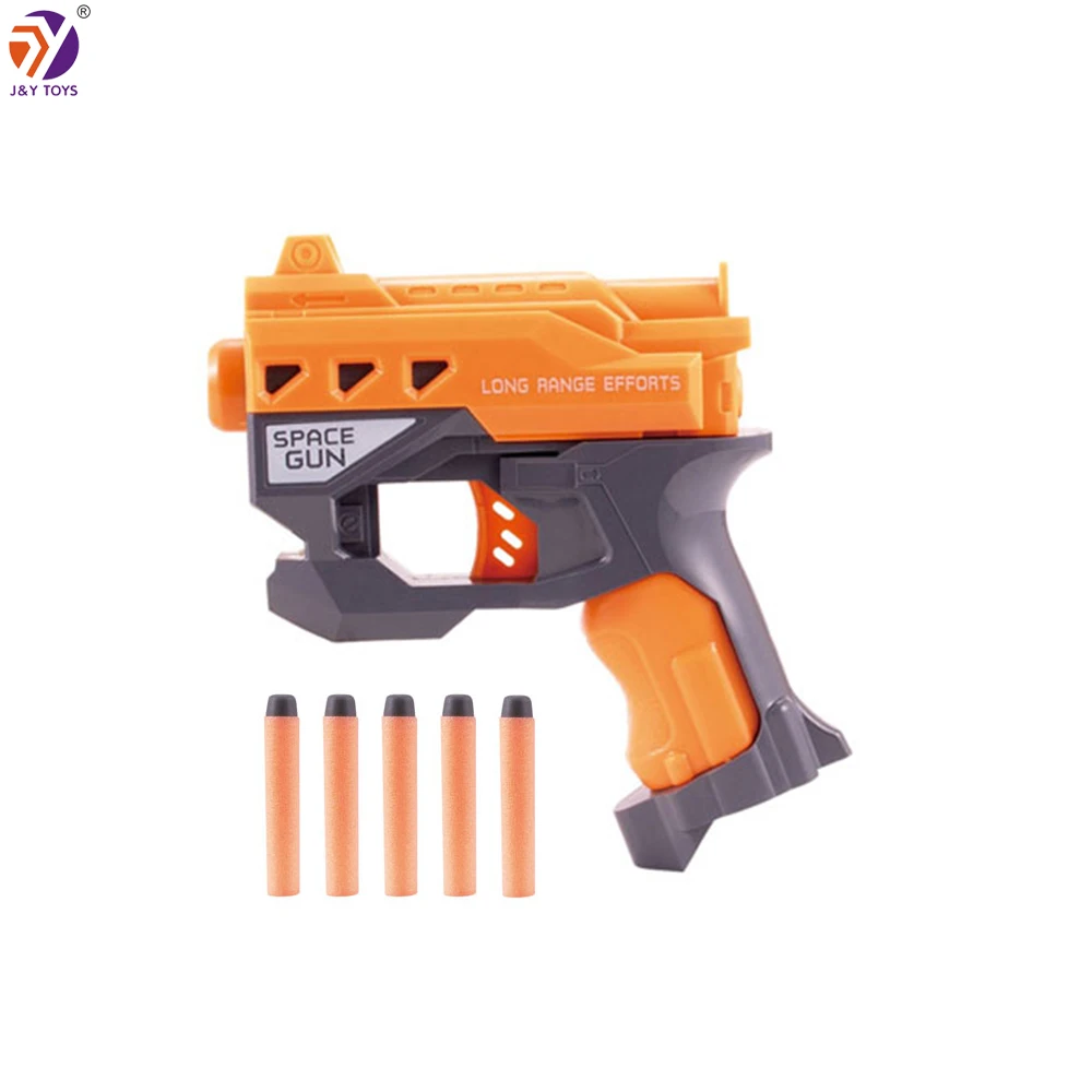 Promotional shooting game toy plastic soft air bullet gun children soft bullet gun with target