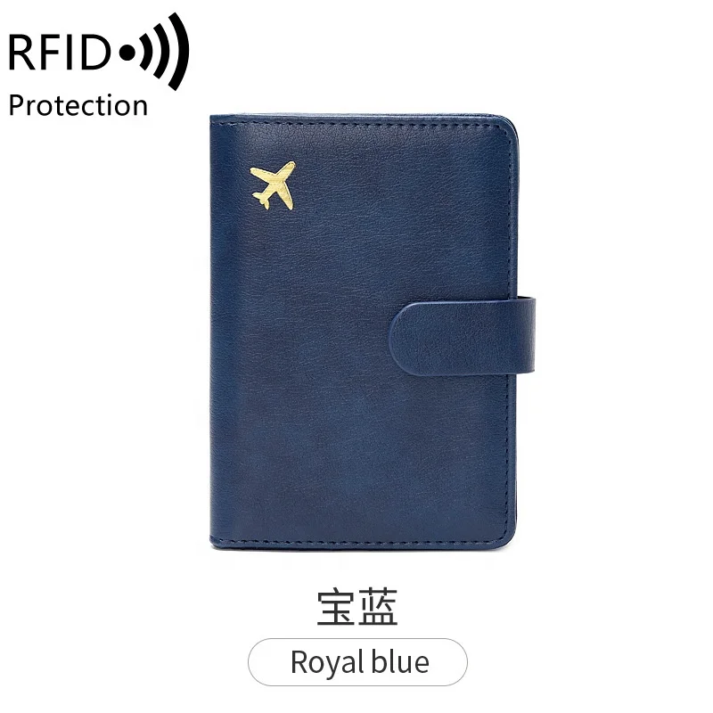 FSW292 custom multifunction travel document cash wallet passport card holder portefeuille en cuir rfid Portemonnees Portafogli
