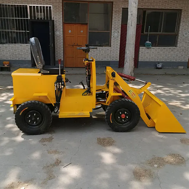 China factory Weightlifting 500KG electric loader Four wheel drive battery small wheeled bucket truck