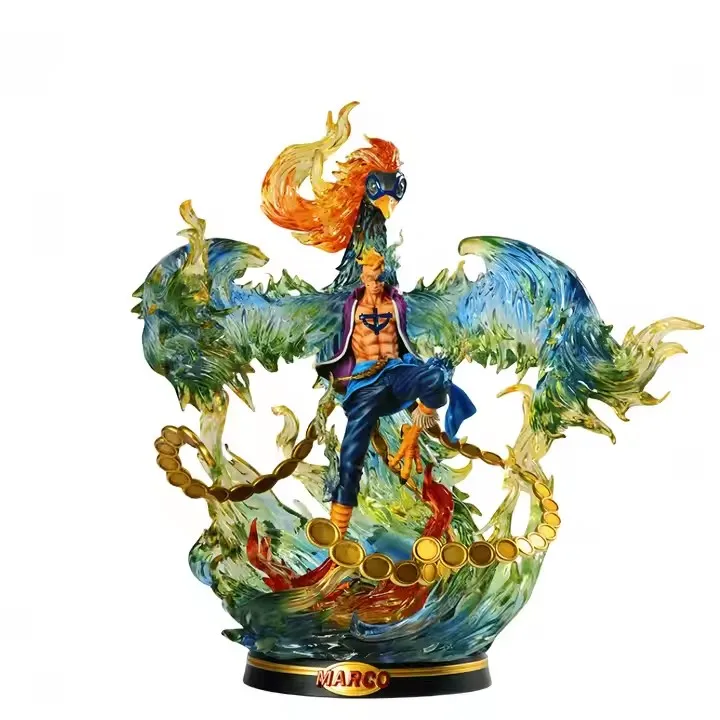 Collection Anime High Quality Whitebeard Pirates Marco big size 46cm GK model Anime collection one pieces figure