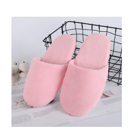 New Style personalized luxury unisex warm thickened hotel room slippers cheap custom hotel slippers disposable