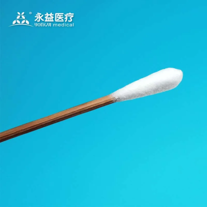Customized Wooden Stick Single Head Swab For Eyebrow Tattooing
