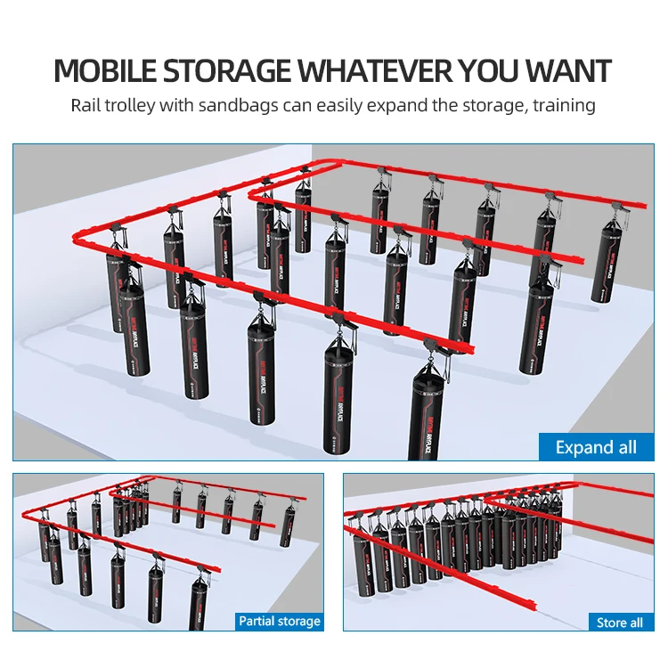 Popular Design Heavy Bag Rack Station Sport Heavy Duty Wall Mount Punching Bag Rack For Adult And Children