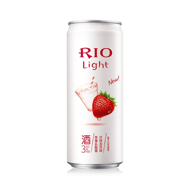 New 2022 330ml Ruiao Strawberry Lactobacillus Vodka Cocktail