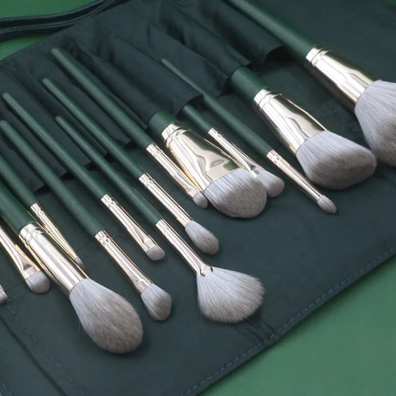 Brush Set Makeup Private Label Portable Cosmetic Tools Mermaid