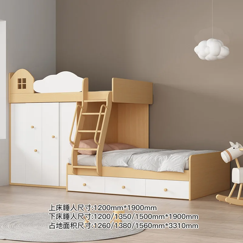 New 2024 Hot Sales Bedroom Set Children Private With Stairs MDF Bedroom Furniture Set With Storage Drawer Stairs Manufacture