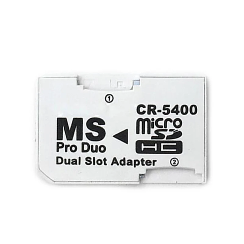 Micro SD SDHC TF to Memory Stick MS Pro Duo PSP Adapter Converter Card Dual 2 Slot For PSP 1000 2000 3000
