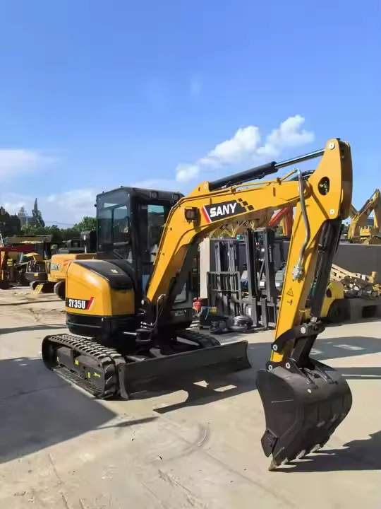 Cheap Price Used Sany Sy35U Mini Backhoe Crawler Excavator 1-2m³ Small Bucket Capacity For Farm Home Use In Tight Places