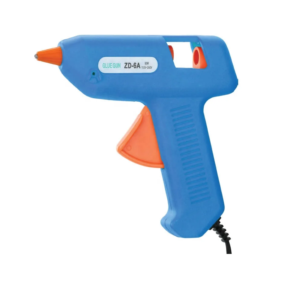 Zhongdi ZD-6A Hot Melt Glue Gun 25W Max 60W Light and Medium Duty Melt Glue Gun Flexible Trigger Overheating Protection for DIY