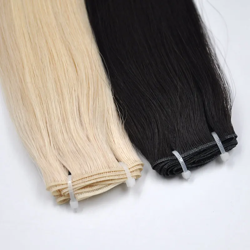 12A top quality russian hair virgin remy new genius weft human hair extensions