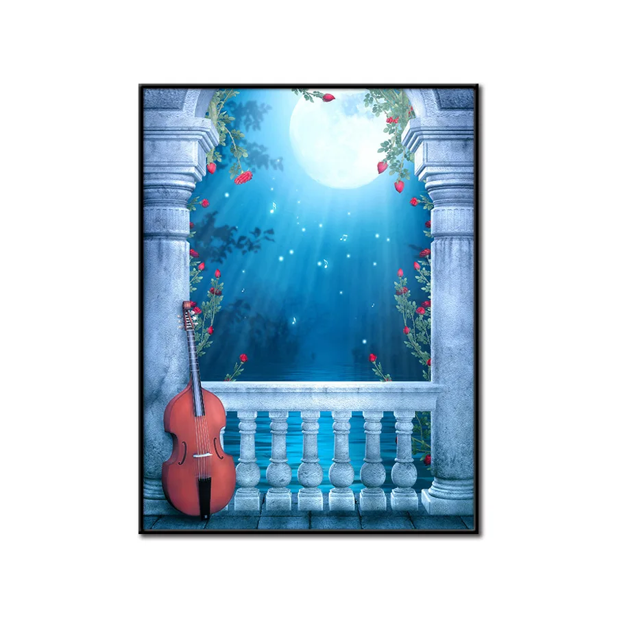 Cross Stitch Kits Embroidery DIY Needlework 11CT Stamped Kit and 14CT Counted Set for Home Decoration Patterns Flowers NCMF166