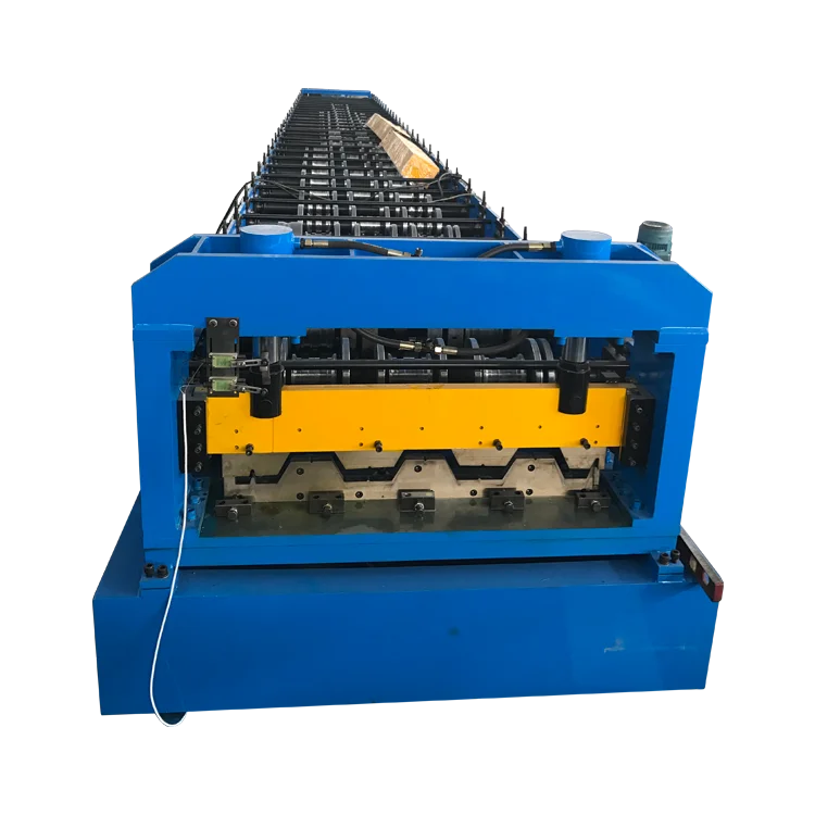 galvanized floor metal composite hi bond 55 steel double truss q decking sheet making panel roll forming machine