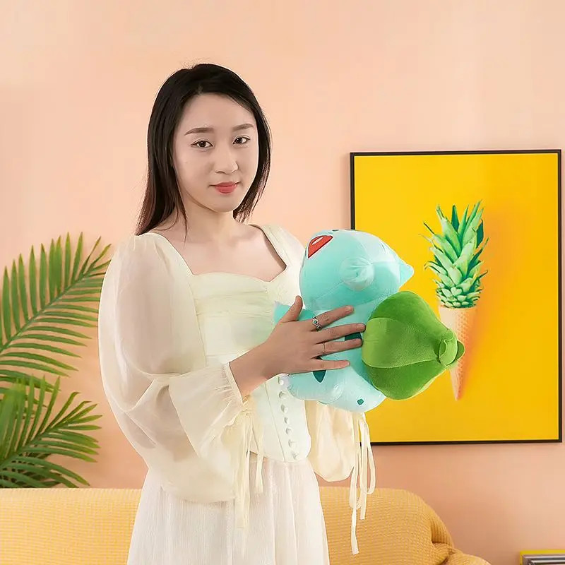 Anime Frog Stuffed Animals Kids Pillow Doll Boys Girls Gifts Anime Bulbasaur Cartoon Plush Animal Toys Wholesale