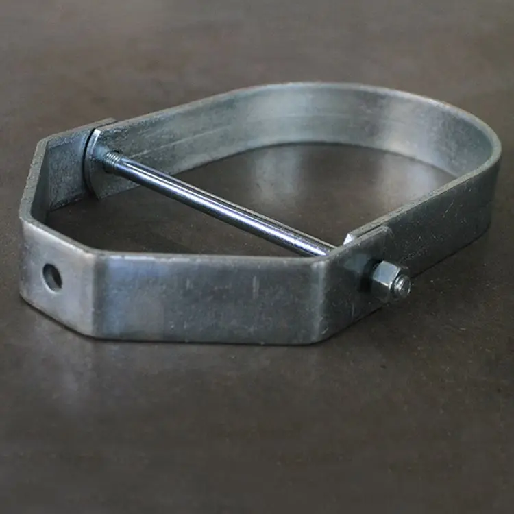 Factory Wholesale Steel Conduit Pipe Clamp Metal HDG Custom 3-1/2' Clevis Hanger