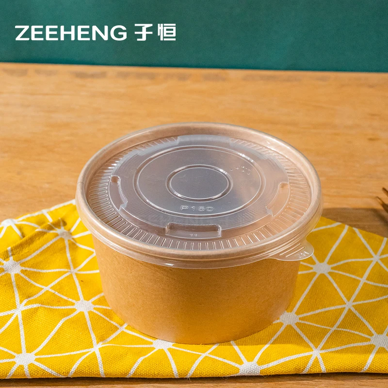 Manufacturer directly sale paper boxes kraft bowl 1100ml paper boxes to go