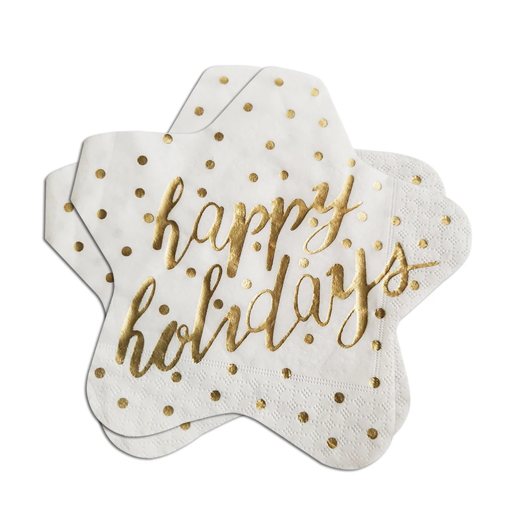 Цветные праздничные бумажные салфетки с