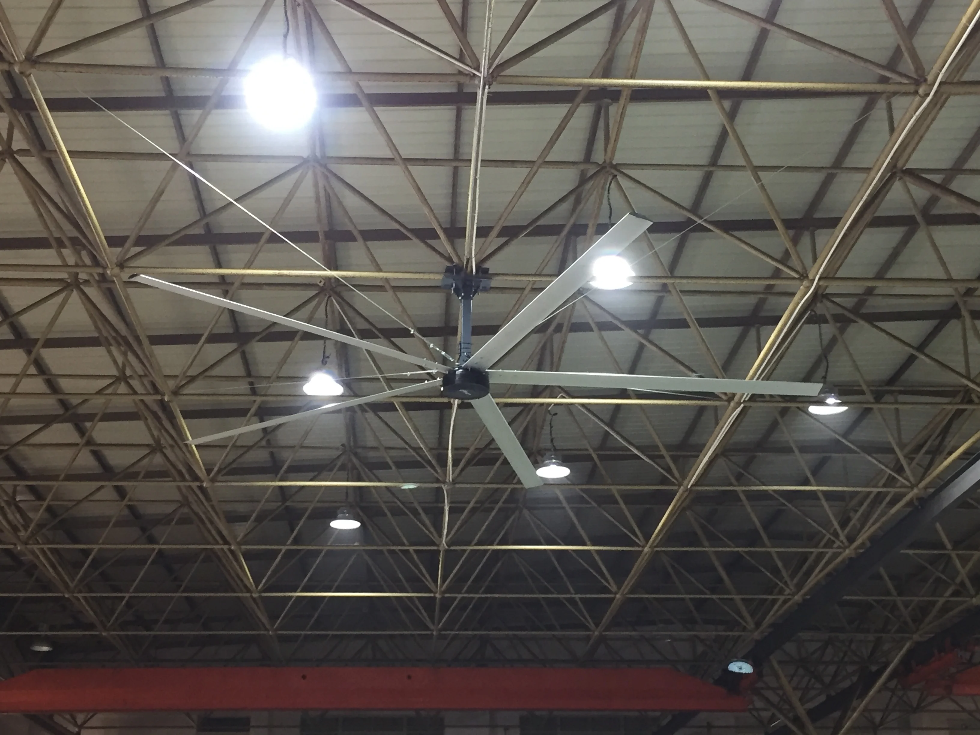 24ft бесщеточный постоянный магнитный потолочный большой потолочный вентилятор hvls из Малайзии для аэропортов