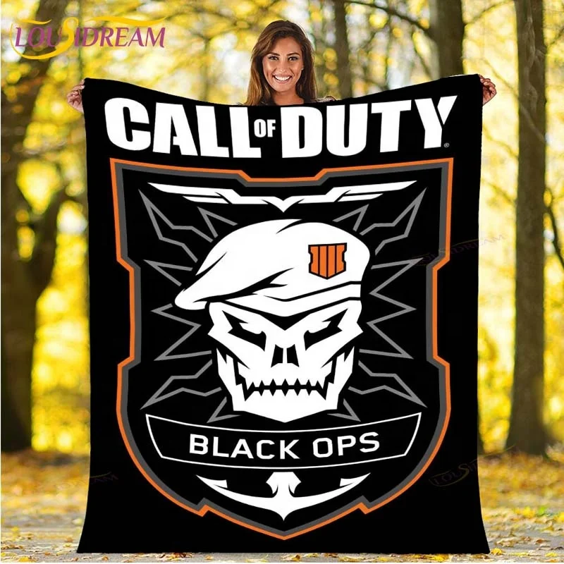 Call of duty Game Blanket Warm Plush Blanket Sofa for For Kids Travel Cover Blanket Hipster Bedding Office Flannel Blanket