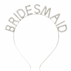 Bride Tiara Bride maid Headband Bachelorette Party Headpiece Bridal Shower Wedding Gift for Women and Girls Hair Accessories