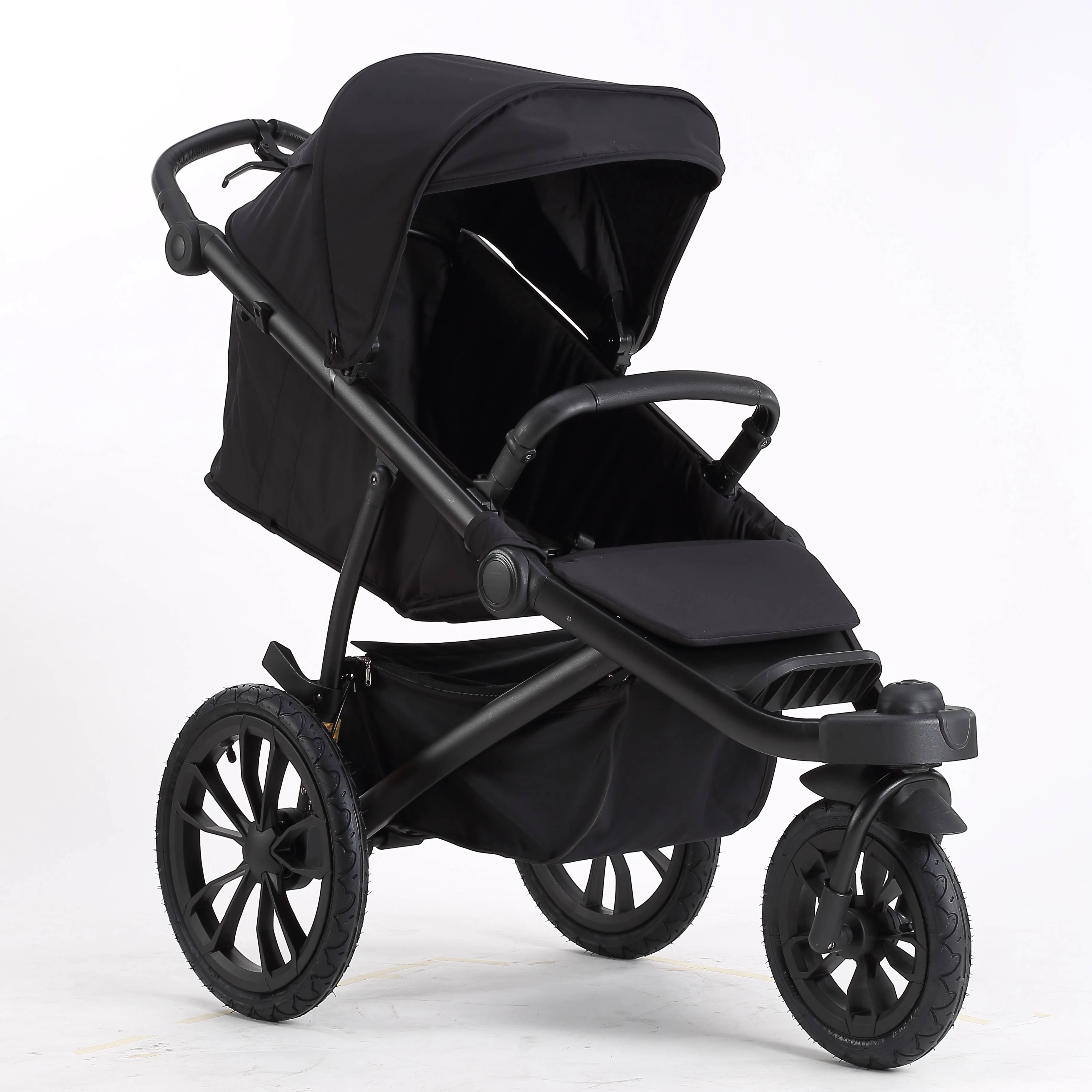 Ridge All-Terrain Jogging Stroller Baby stroller can sit and lie flat with three wheeled portability