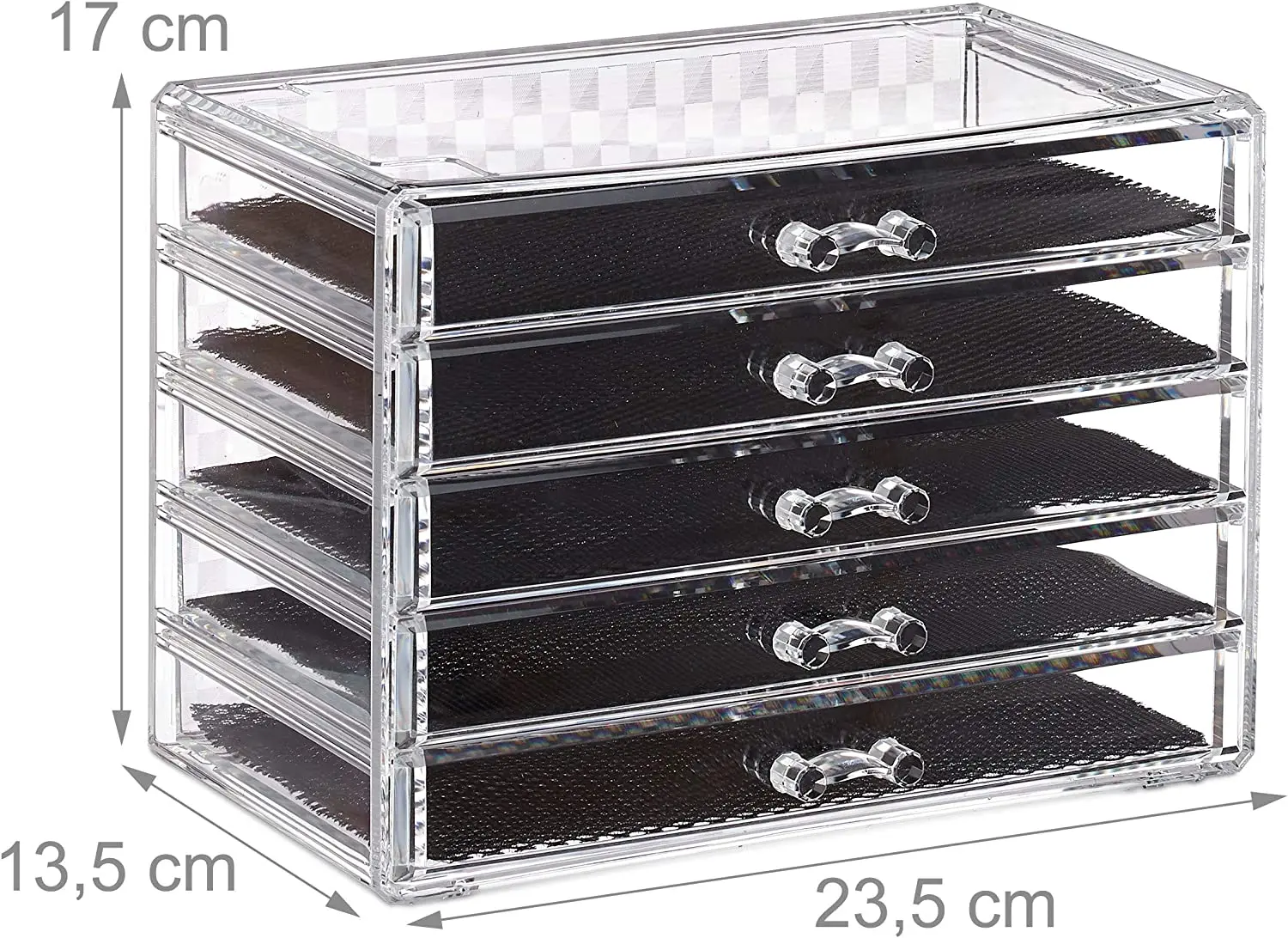 Factory Direct Sales Acrylic Cosmetic Storage Box Organizer Makeup plastic makeup organizer