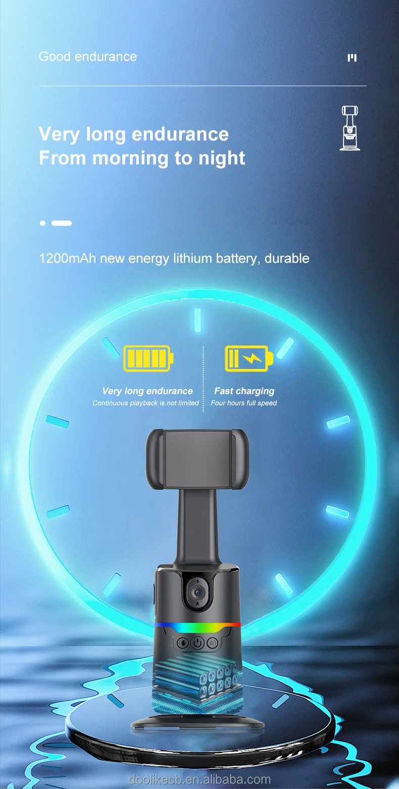 Newest Q14 360 Rotation Auto AI Focus Face Tracking Follow Mobile Phone Stabilizers Magnetic Holder Gimbal Stabilizer For Phones