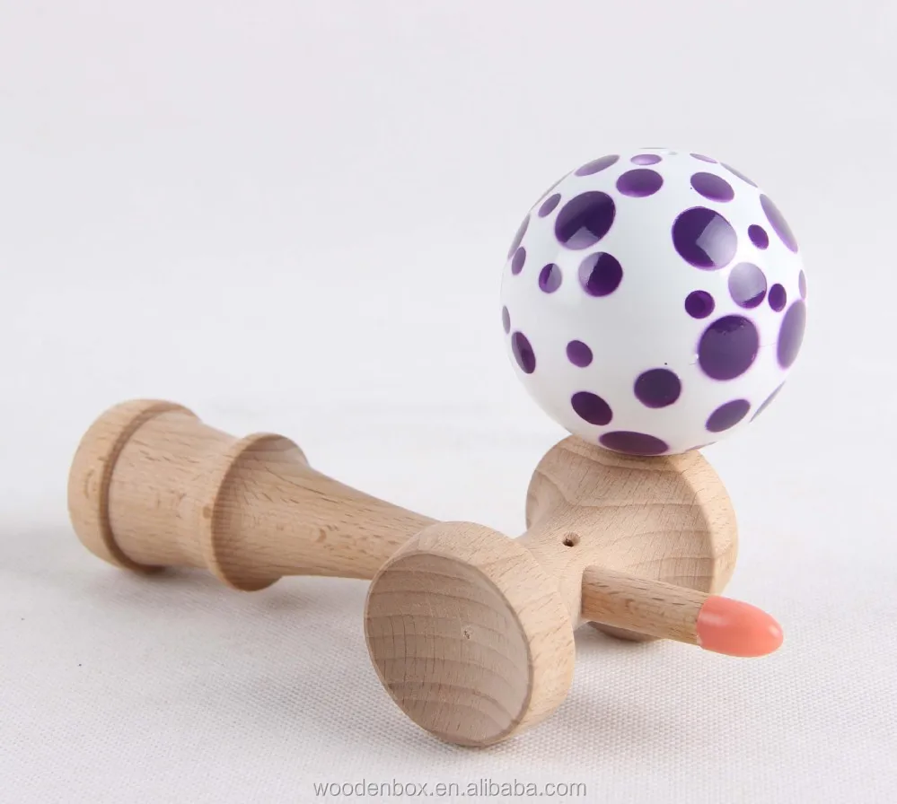 Grip Paint Kendama With Colorful Dots For Wholesale