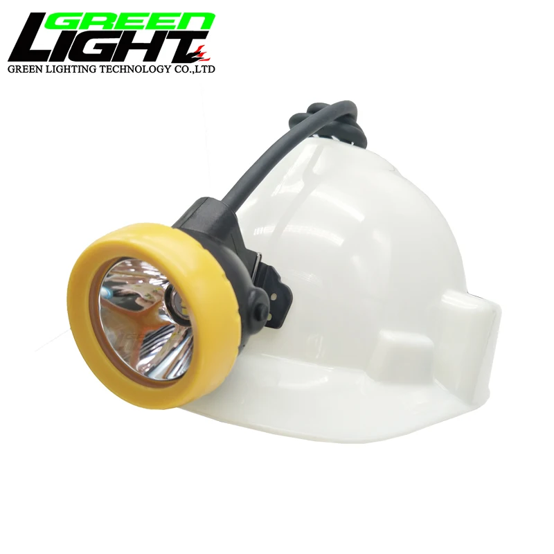 Kl5lm Strong 12000 Lux Mining Cap Lamp, 18 hours Long Duration Miner Corded Lamps, Underground Led Headlamps Industrial