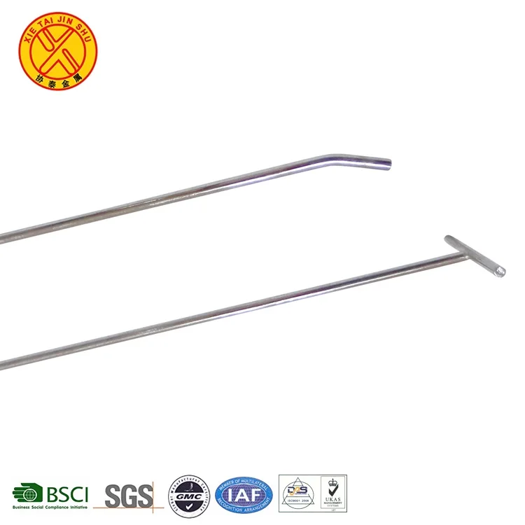 Special Design Stainless Steel Metal Double Line Slatwall Chrome Plating Hooks