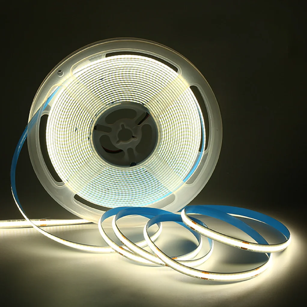 cob threecolor light with Mijia intelligent voice dimming remote control led self-adhesive two-color temperature light strip