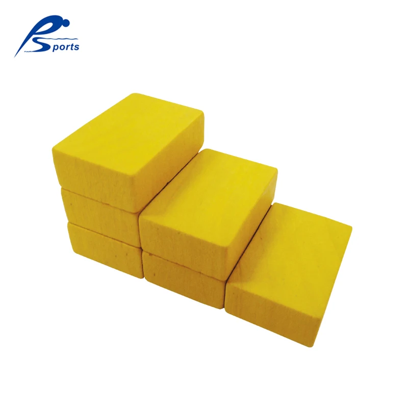 
Wooden 3D Block Toys 20pcs 30*20*10mm Yellow Wood Rectangle Piece Boards Building Bricks 