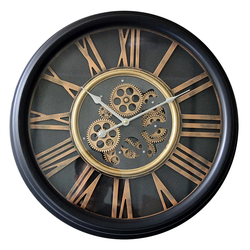 
Factory Direct Sale Of Best decorate gift metal gear kitchen wall clock with REAL working gears for home office school decor 