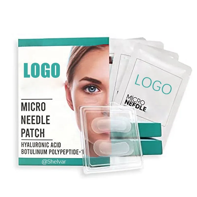 2022 новая частная марка микроиглы гиалуроновой кислотой против морщин крем для удаления кругов под глазами и коллаген инъекции дермы подушечки глаз маска с коробкой