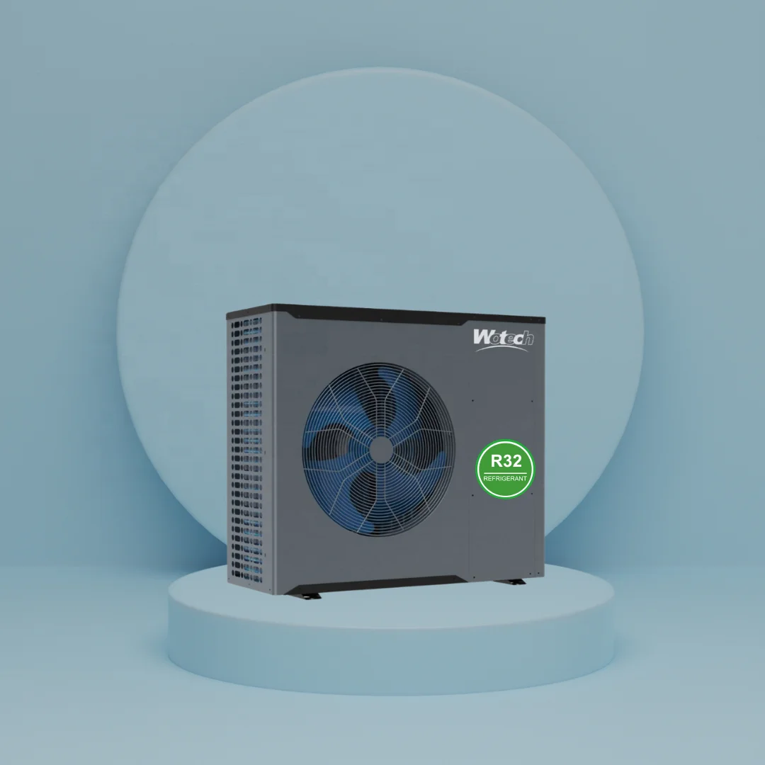 Wotech 220V 8kw Air to Water Heat Pump Monoblock R32 A+++/A++ Euro Standard DHW Heatpump for Household Heating
