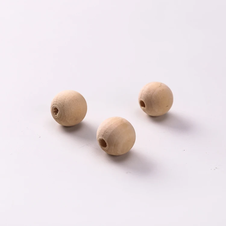 Free Sample Baby Teether Wooden Beads / Loose Wood Teething Beads